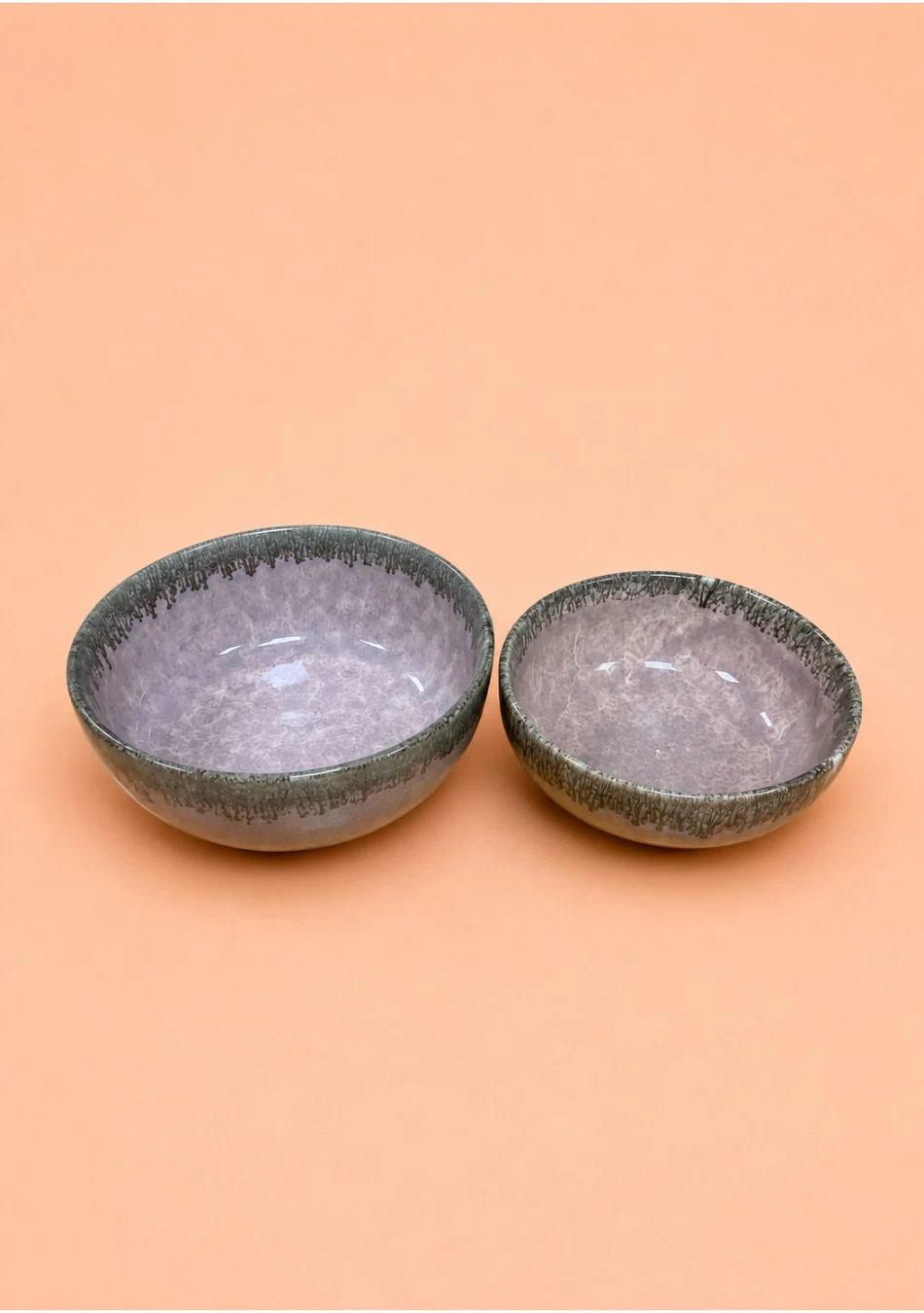 Peachy Sunset Slight Serving Bowls - Set Of 2 - Image 9