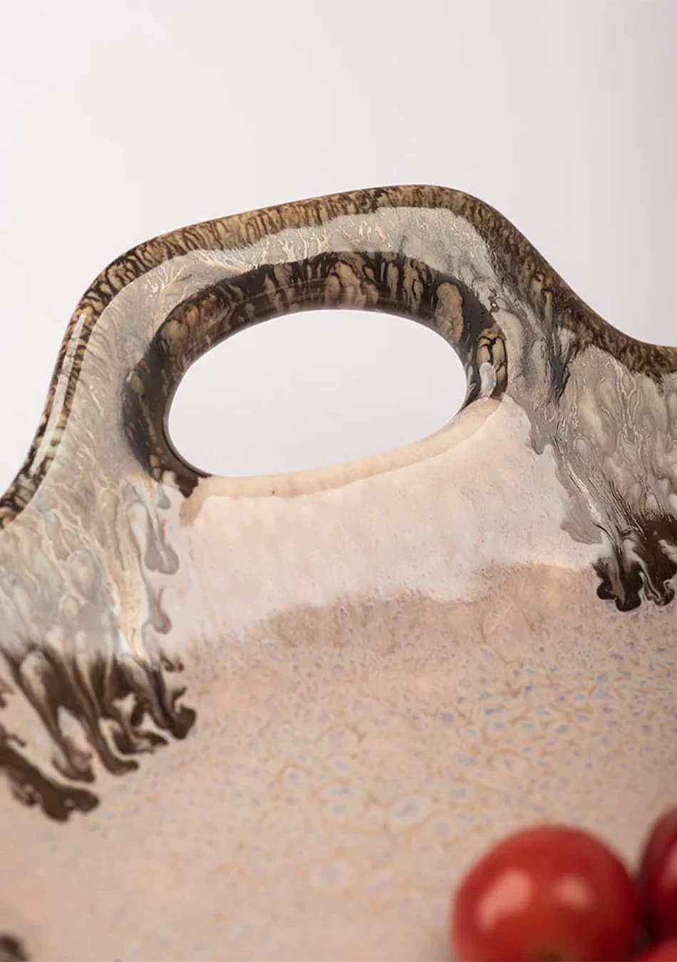 Peachy Sunset Tray Ceramic Platter - Image 2