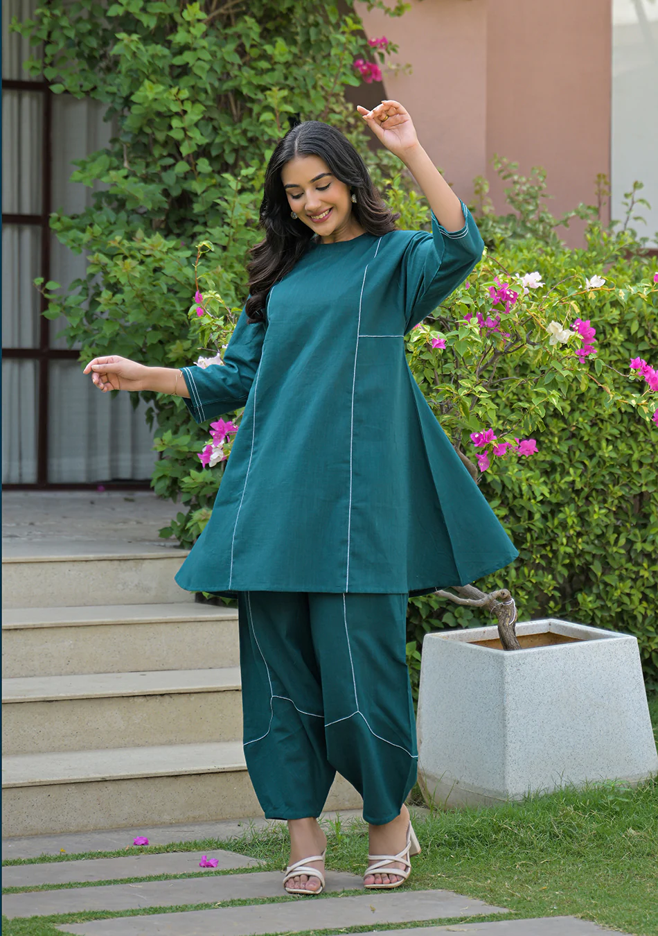 Peacock Haze Co-Ord Set - Image 11