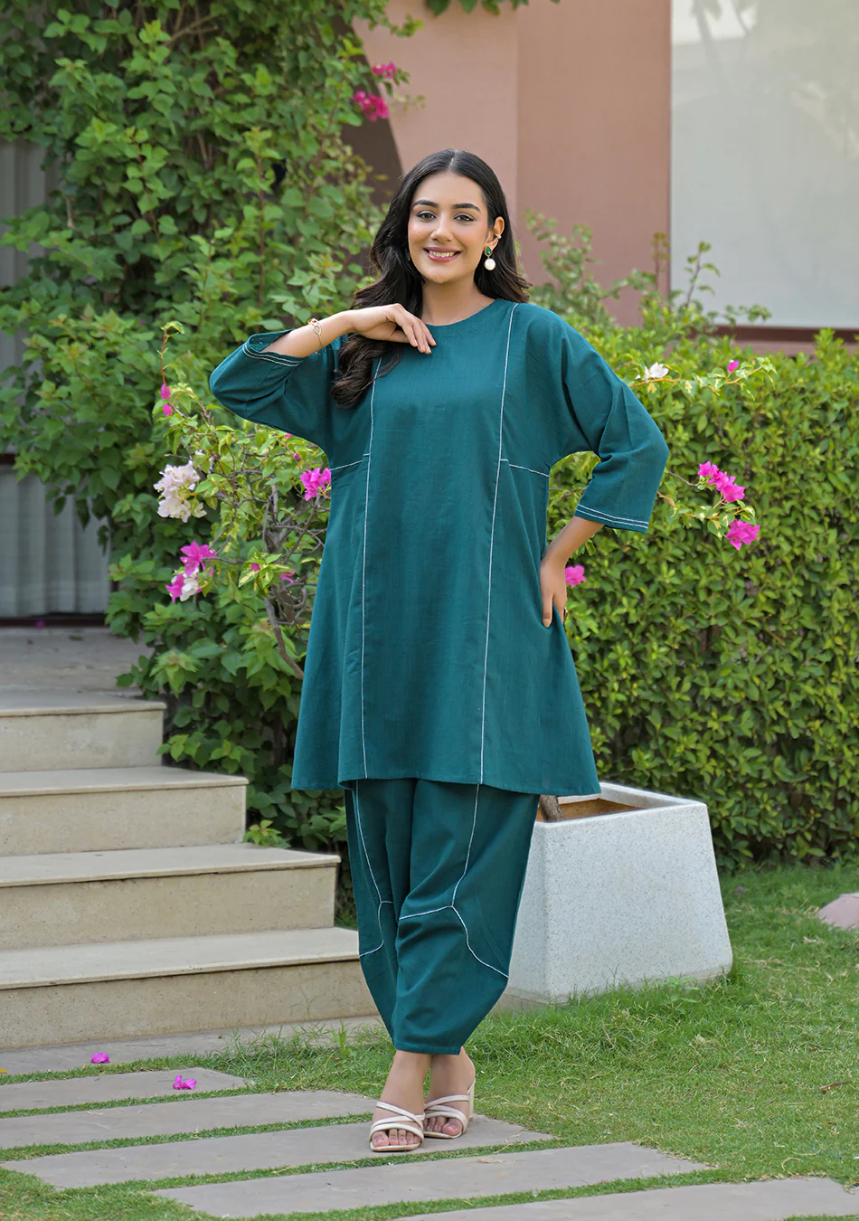 Peacock Haze Co-Ord Set - Image 4