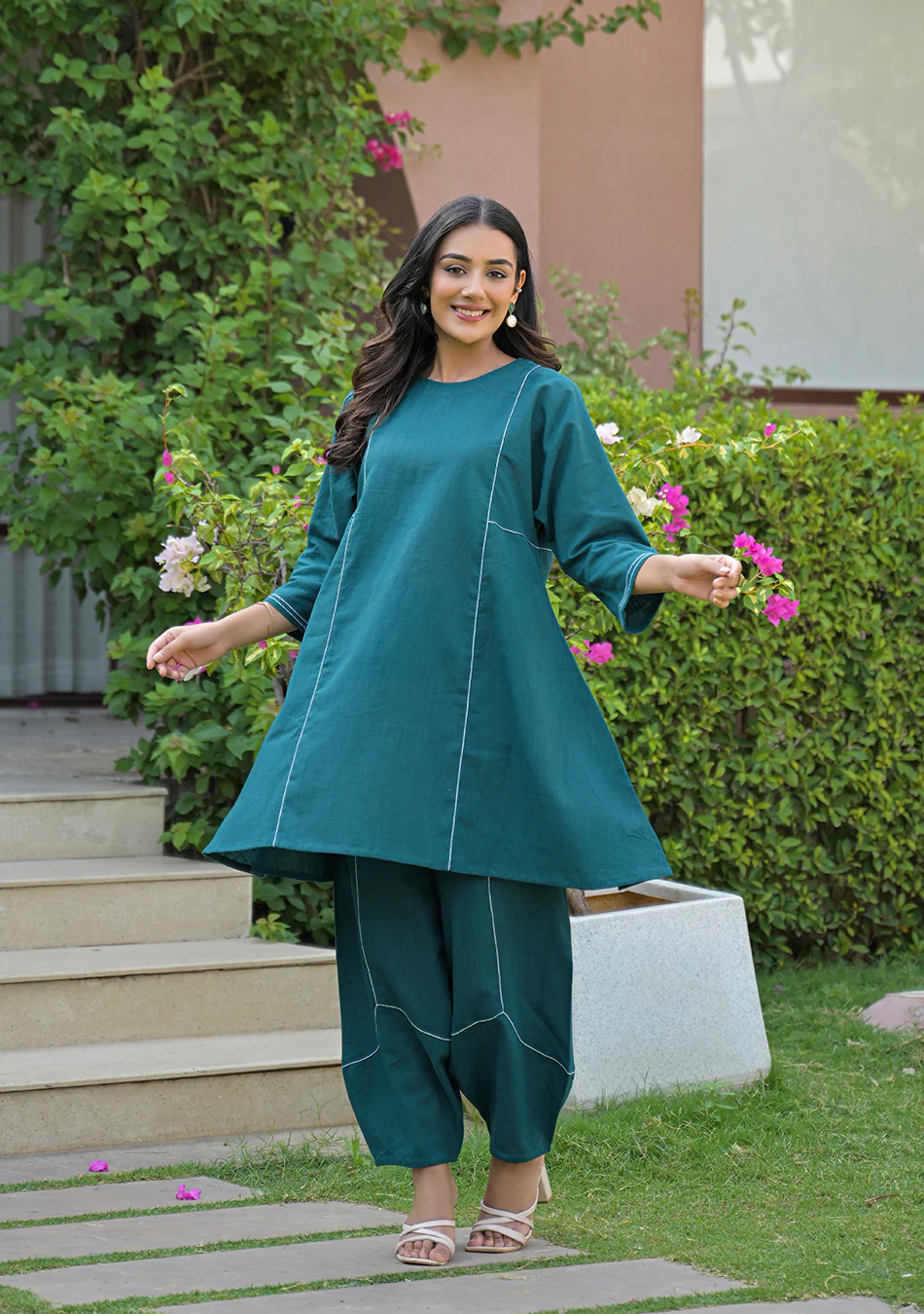 Peacock Haze Co-Ord Set - Image 7