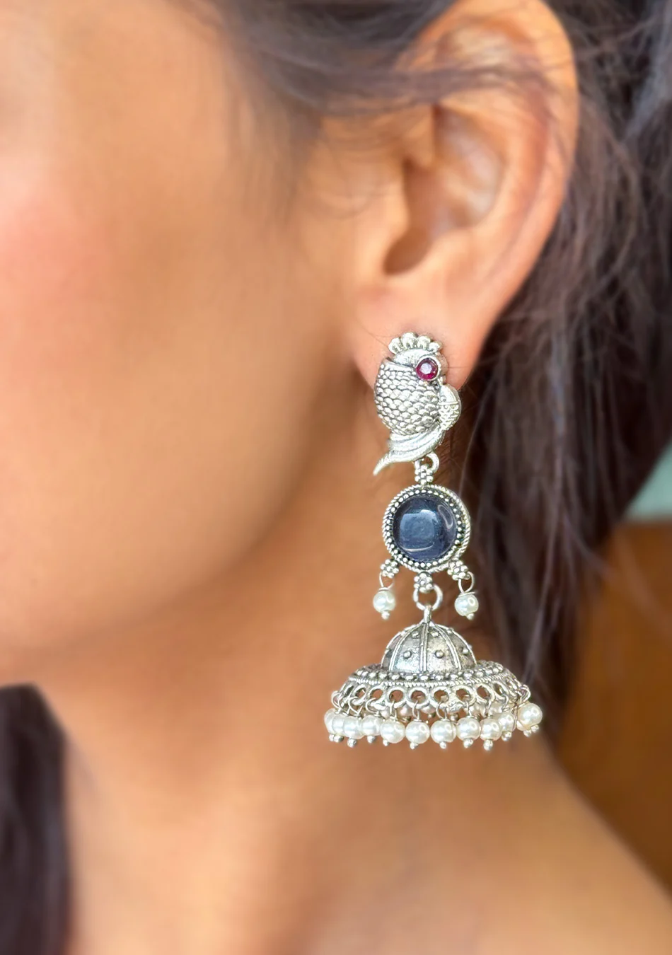 Peacock Royale Earrings - Image 4