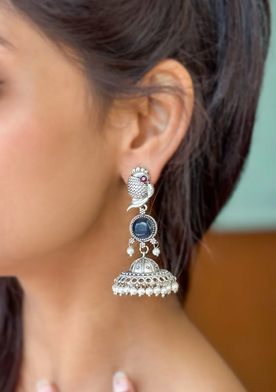 Peacock Royale Earrings - Image 5