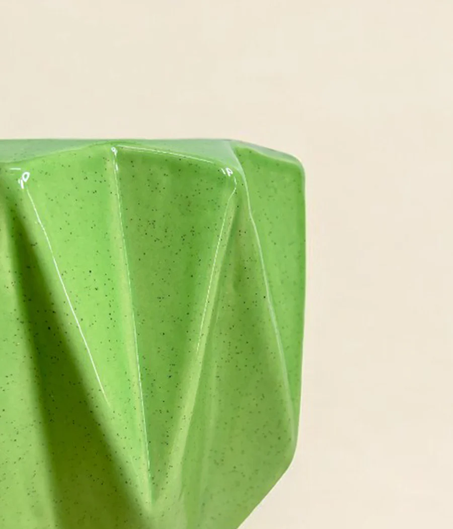 Pickle Green Ceramic Planter - Image 5