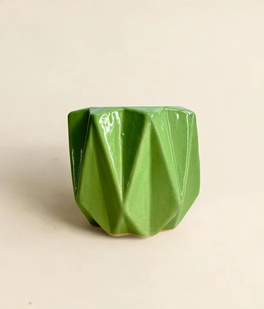 Pickle Green Ceramic Planter - Image 7