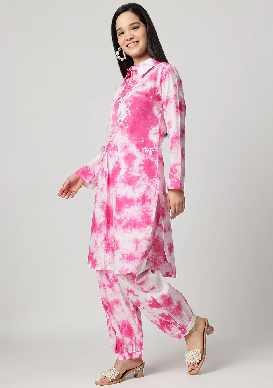 Aravalii Pink Tie-Dye Luxe Set - Image 13