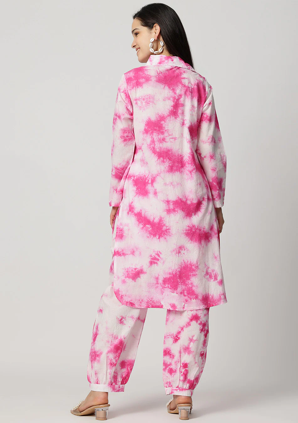 Aravalii Pink Tie-Dye Luxe Set - Image 18