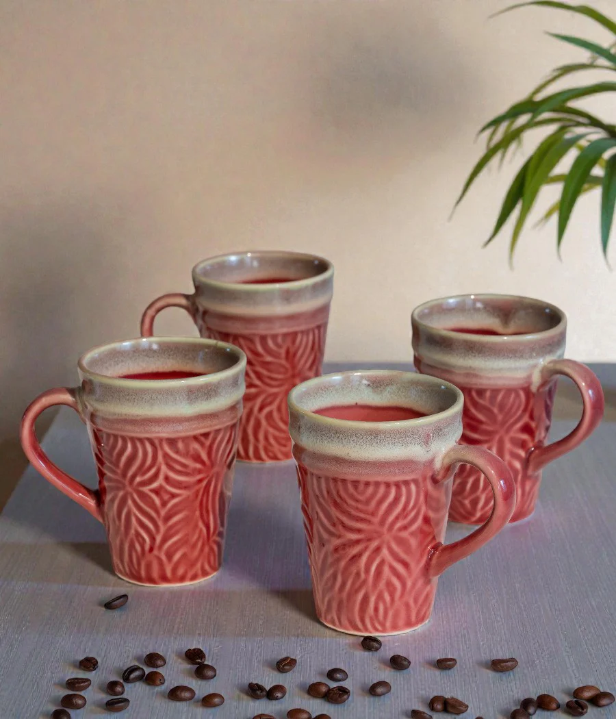 Pink-Green Pigeon Mugs - Handcrafted - Image 10