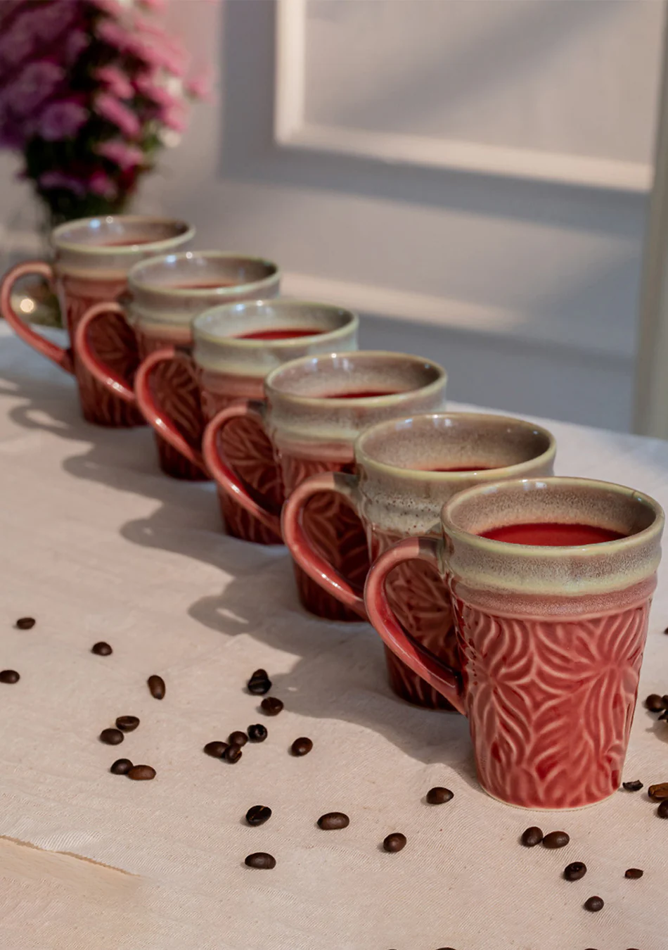 Pink-Green Pigeon Mugs - Handcrafted - Image 8