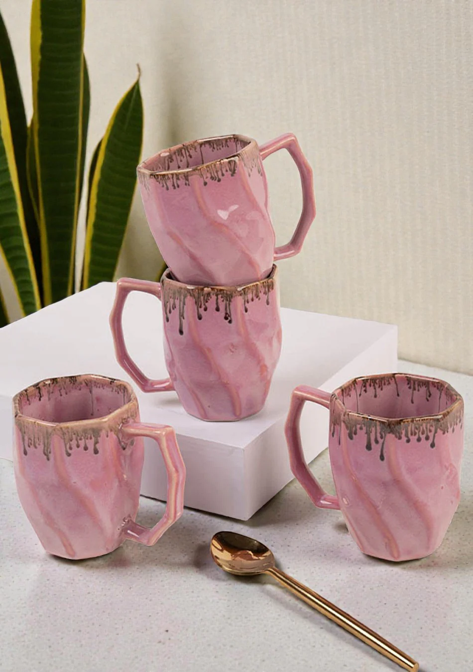 Pink Robin Mugs - Handcrafted - Image 2