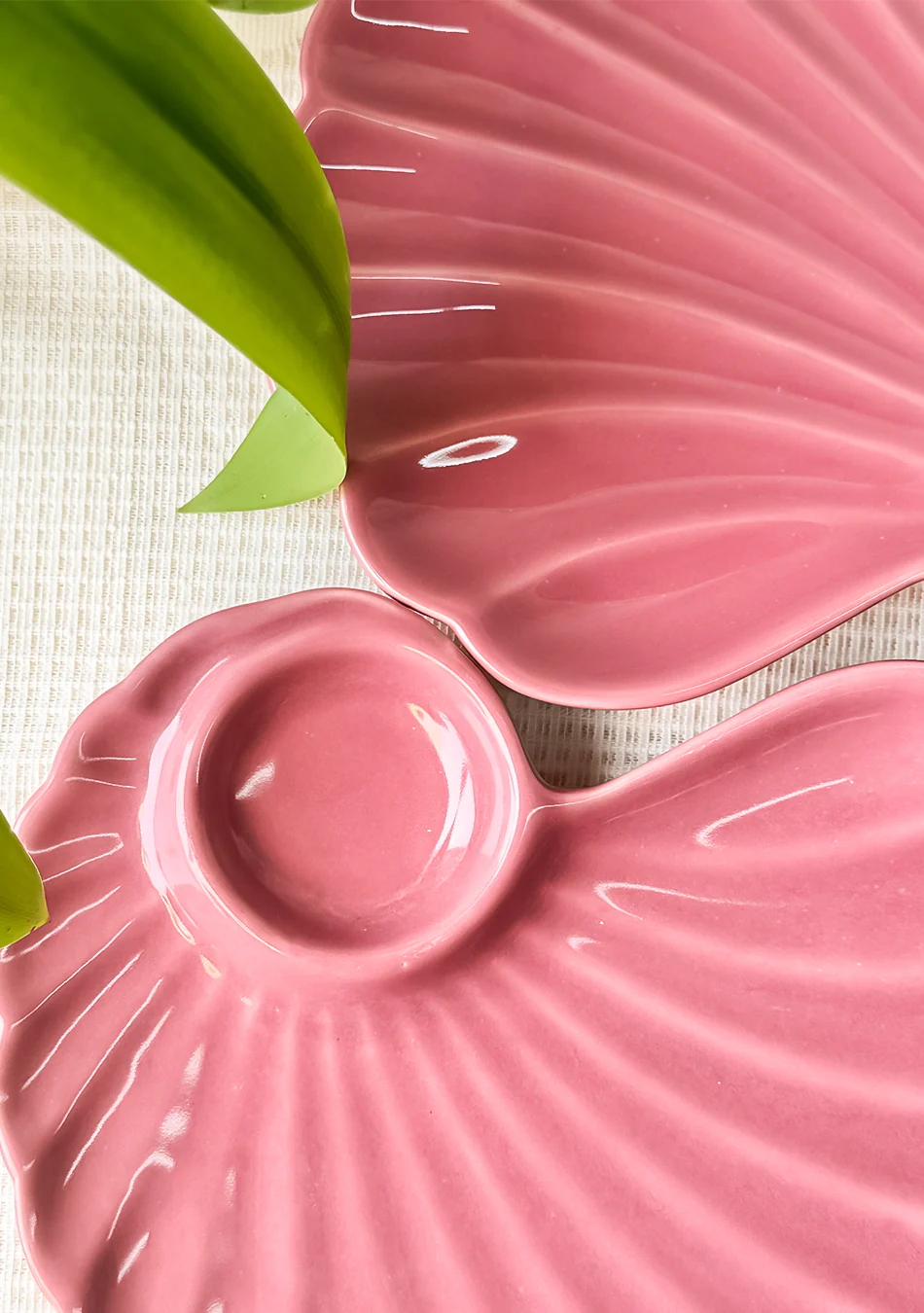 Pink Seashell Ceramic Platter - Image 7