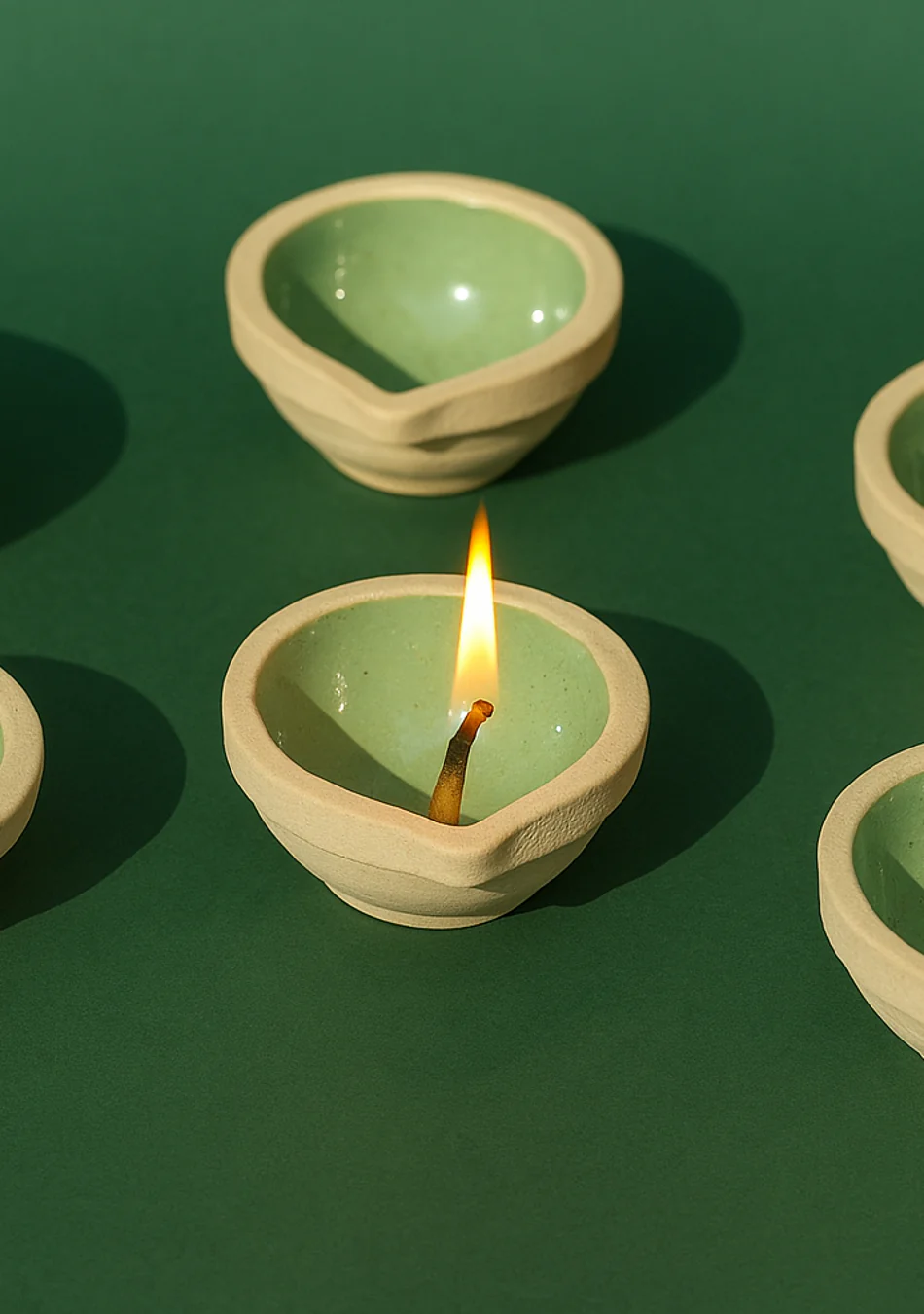 pista green diya set - Image 2