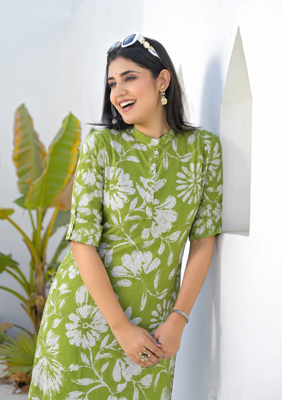 Pistachio Floral Grace Kurta - Image 5