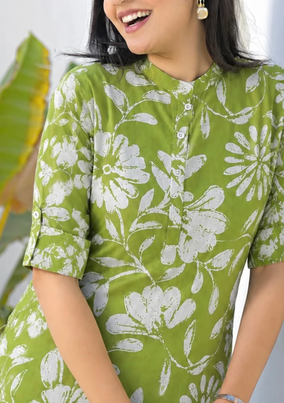 Pistachio Floral Grace Kurta - Image 8