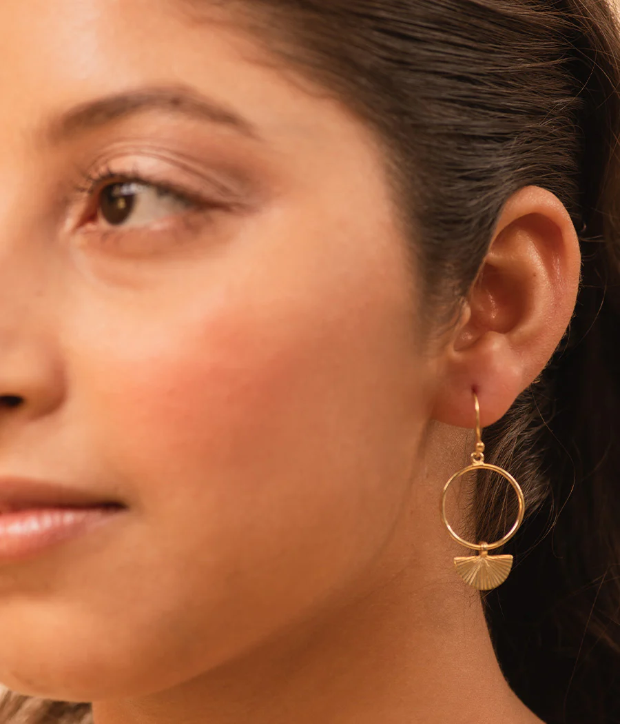 Plain Jane Gold-Plated Earrings - Image 2