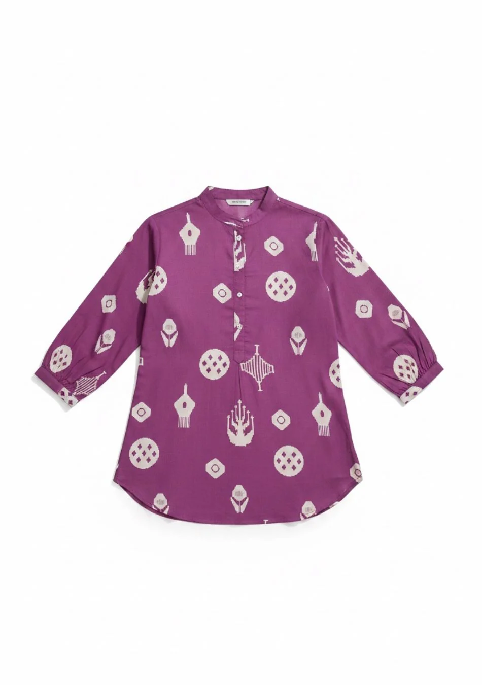 Aravalii Violet Loom Abstract Top - Image 7