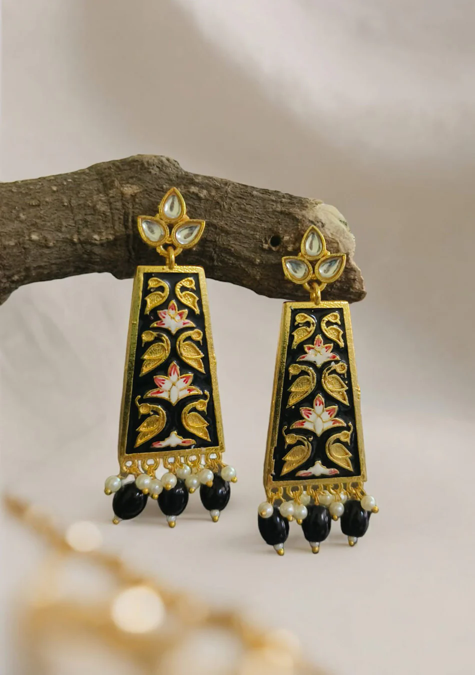 Raat Rani Meena Earrings - Image 2