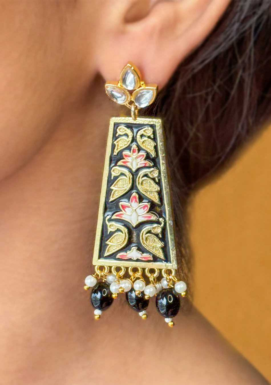 Raat Rani Meena Earrings - Image 3