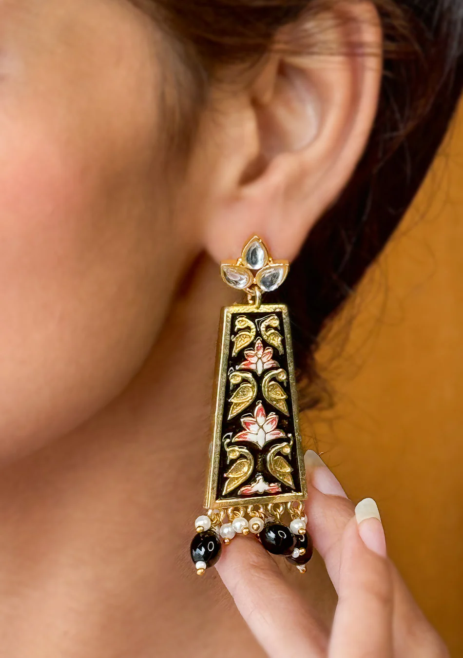 Raat Rani Meena Earrings - Image 6