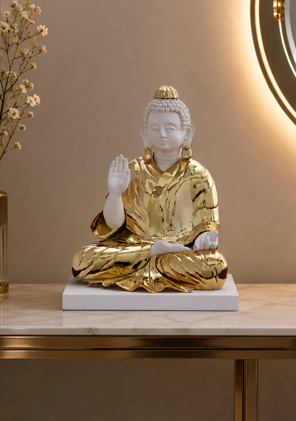 Aravalii Radiant Buddha Figurine