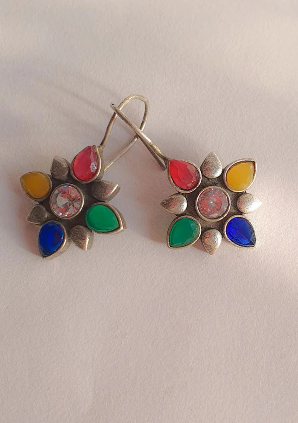 Rainbow Radiance Hook Earrings - Image 3