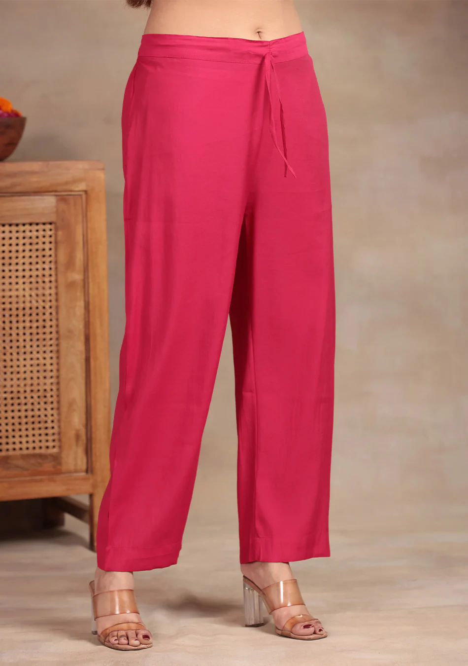 Rani Pink Anarkali with Zari Embroidery - Image 8
