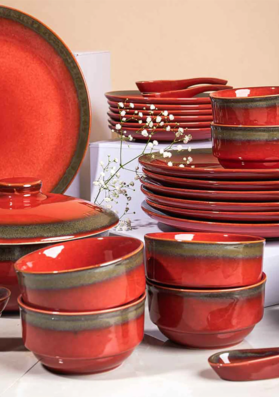 Rayleigh Sunset Dinnerset - Set of 37 - Image 4