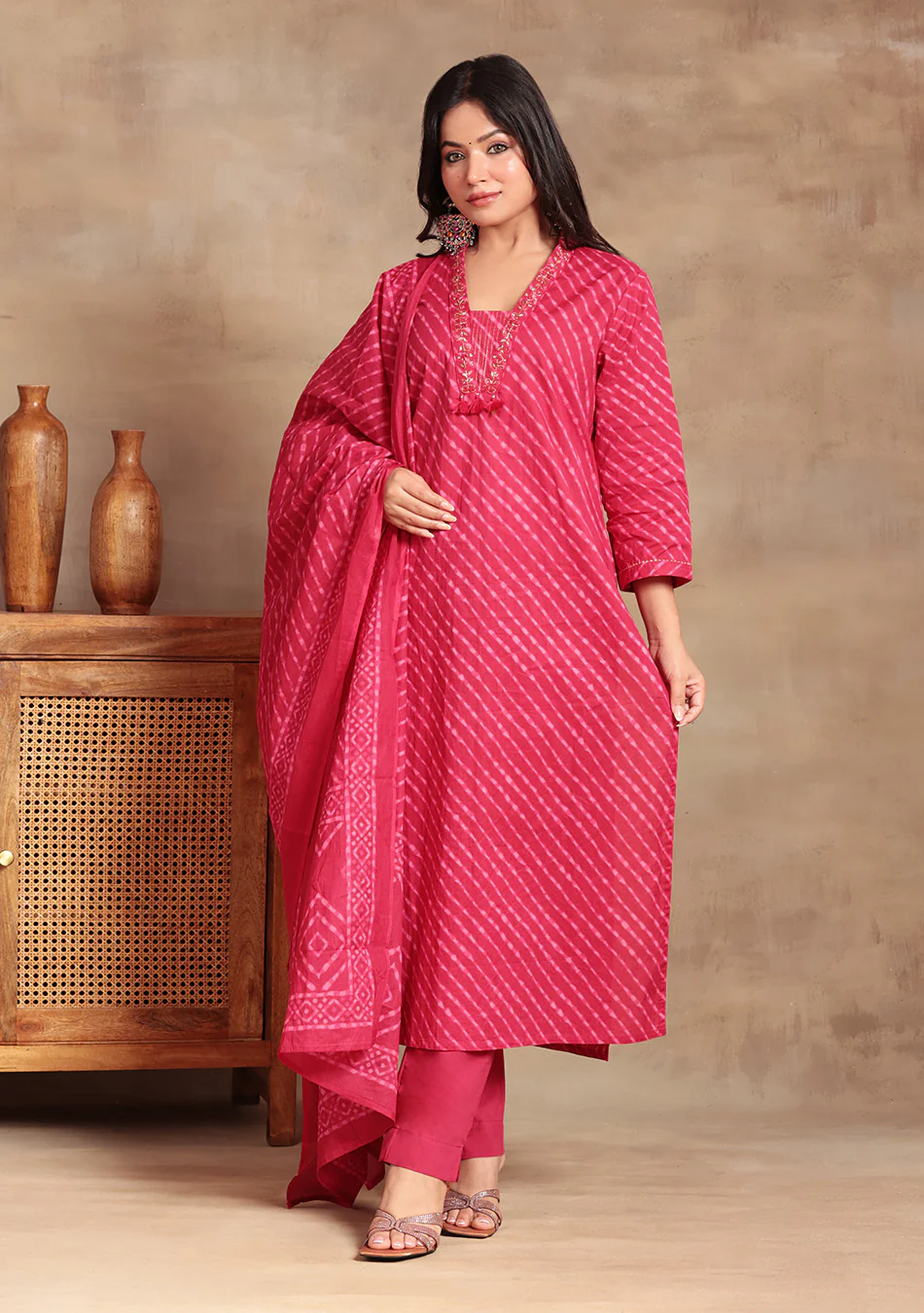 Ruby Leheriya Artisan Set - Image 2