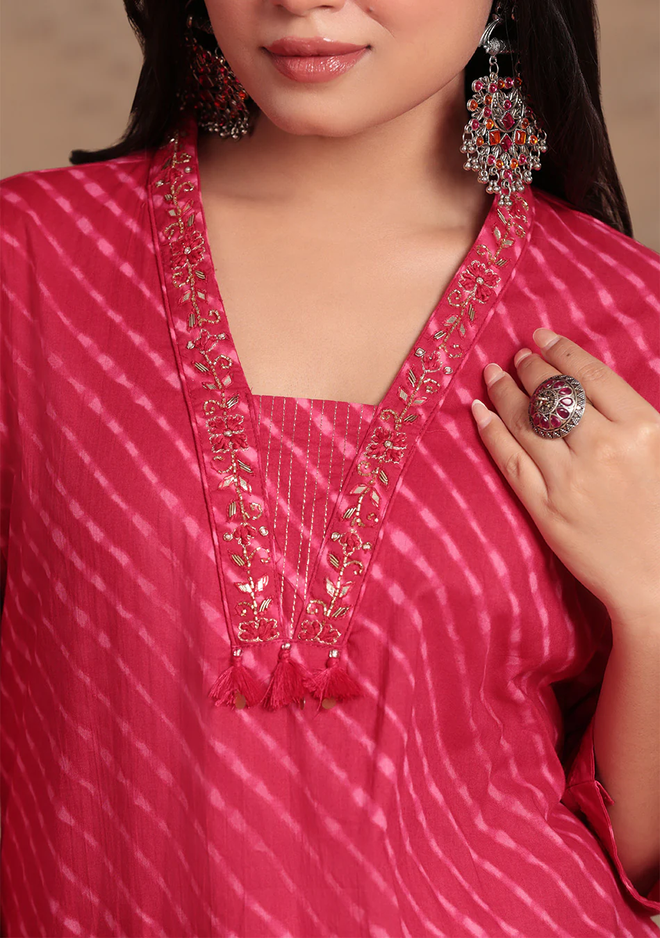 Ruby Leheriya Artisan Set - Image 6