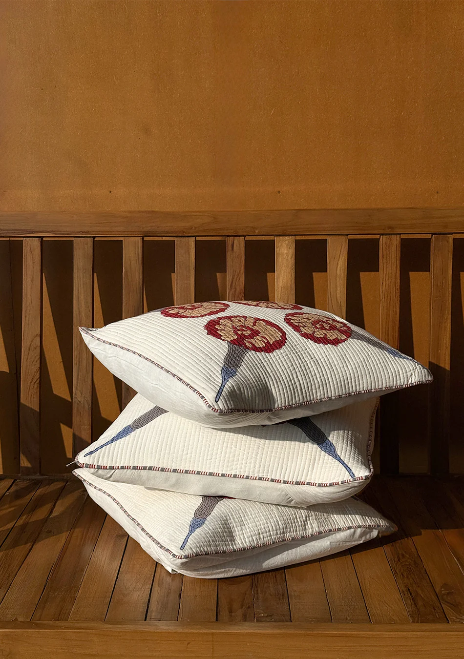 Red Dandelions Cushion Cover - Image 6