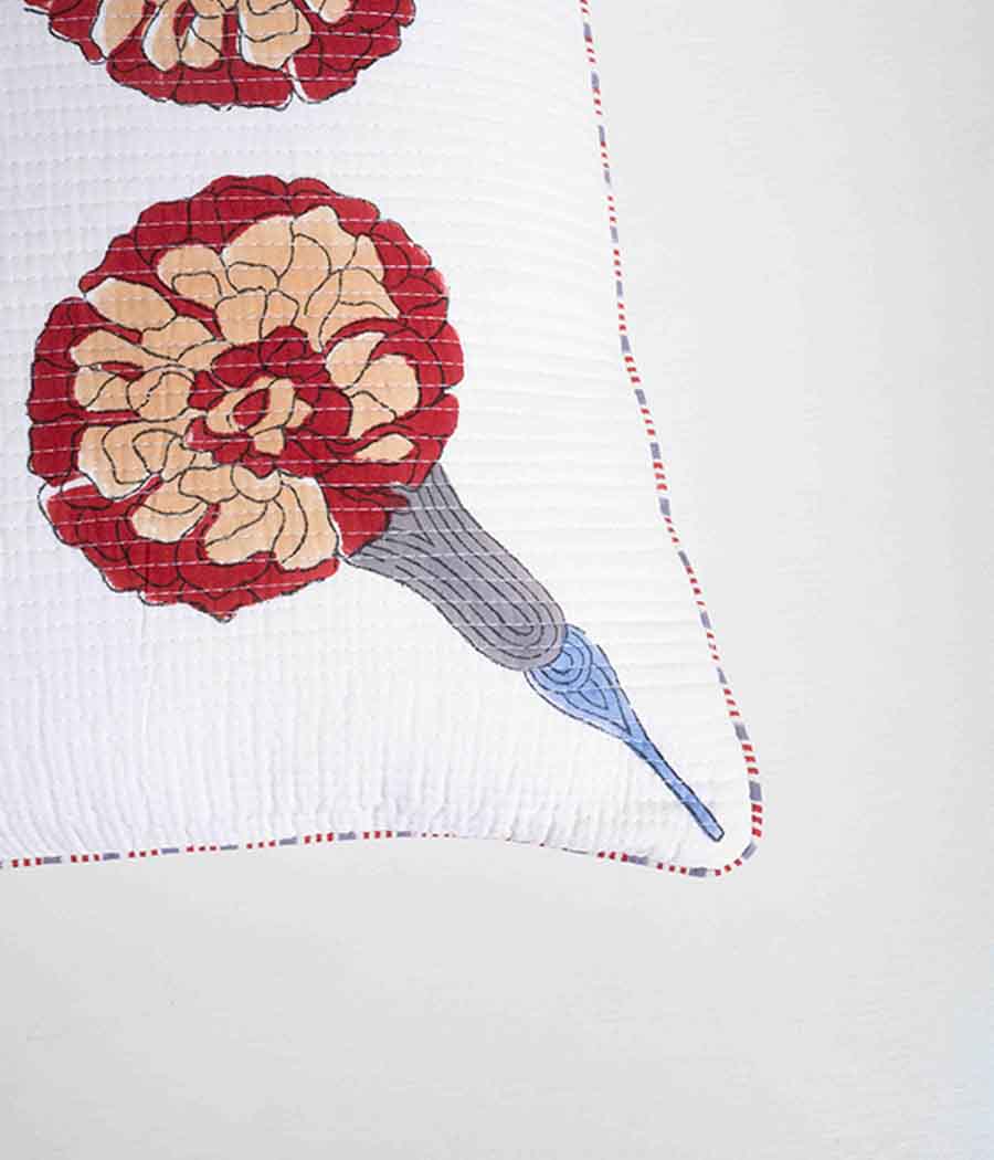 Red Dandelions Cushion Cover - Image 9