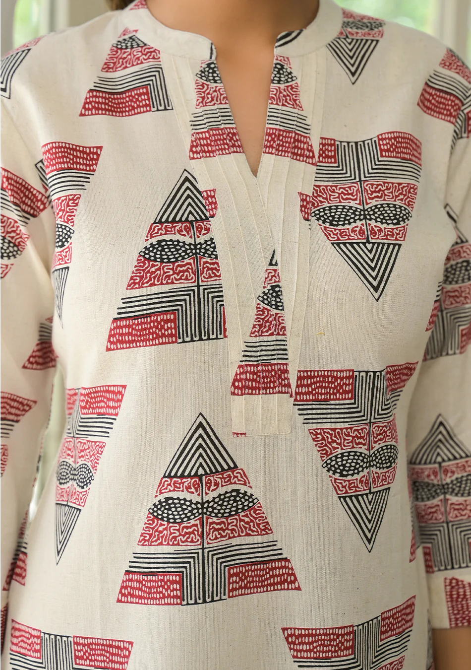Red Tribal Print Co-ord Set - Image 7