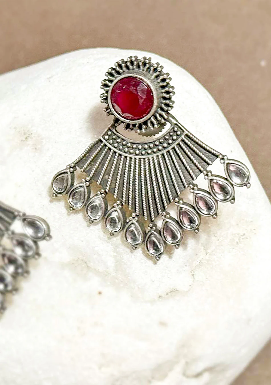 Red Whispering Wind Studs - Image 4