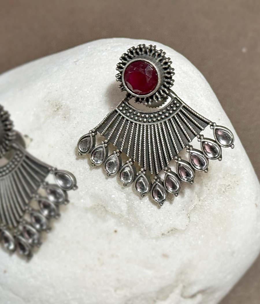 Red Whispering Wind Studs - Image 6