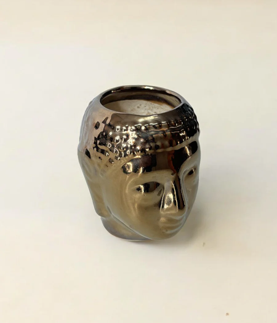 Resting Buddha Face Ceramic Pot - Image 5