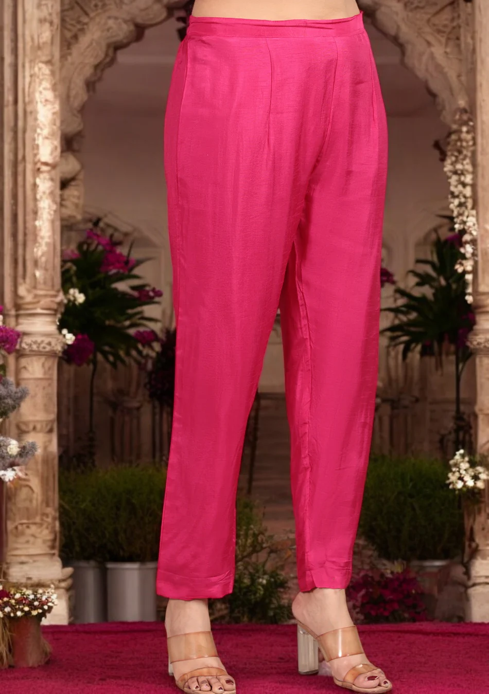 Rose Radiance Embroidered Suit Set - Image 8