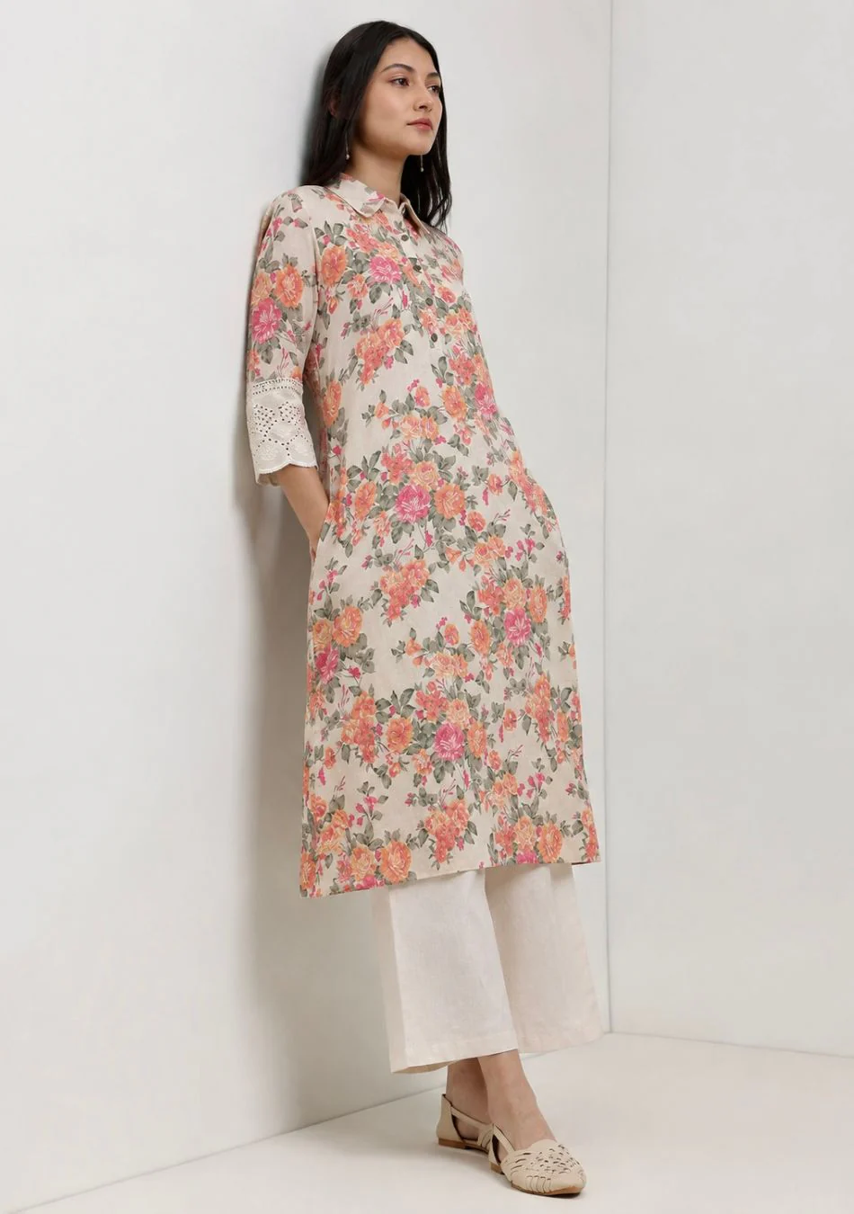 Aravalii Rosette Bloom Luxe Kurta - Image 2