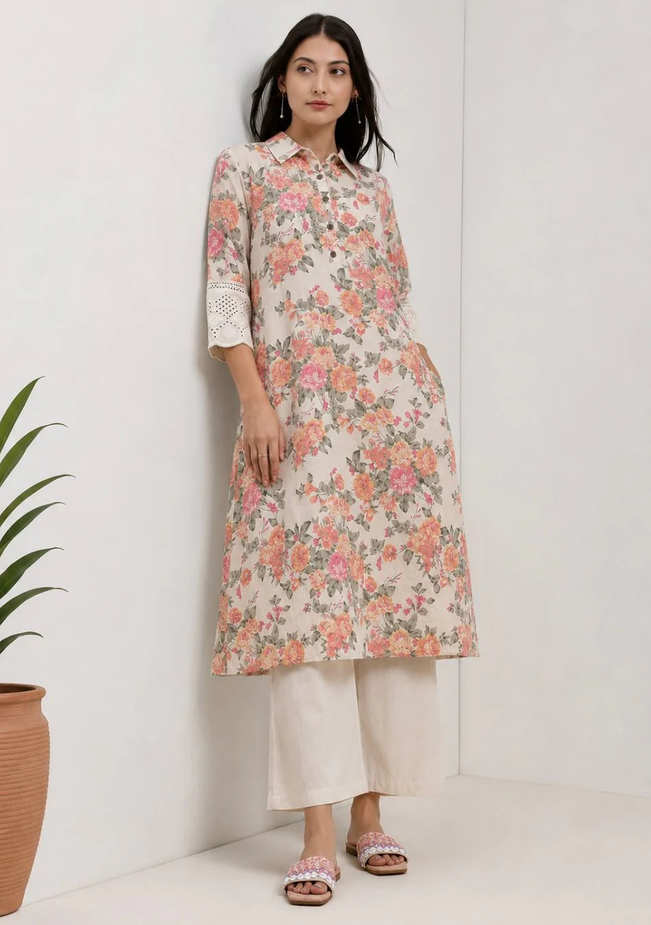 Aravalii Rosette Bloom Luxe Kurta - Image 5
