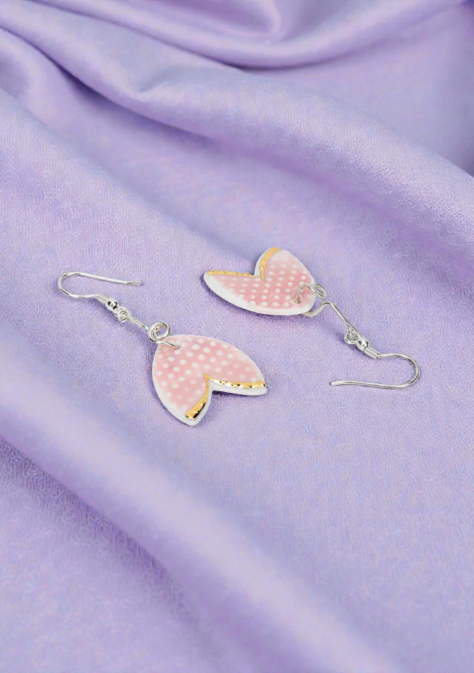 Rosy Fin Earring and Pendant Set - Image 3