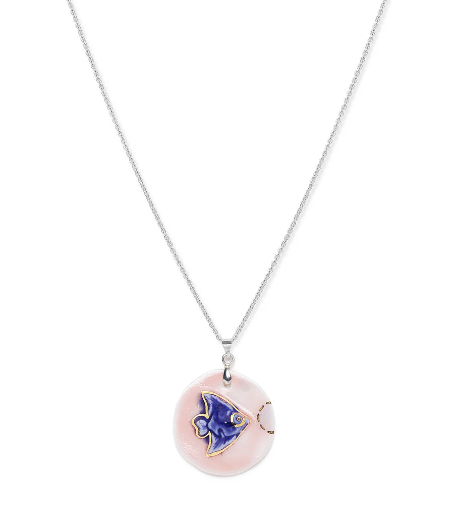 Rosy Fin Earring and Pendant Set - Image 5