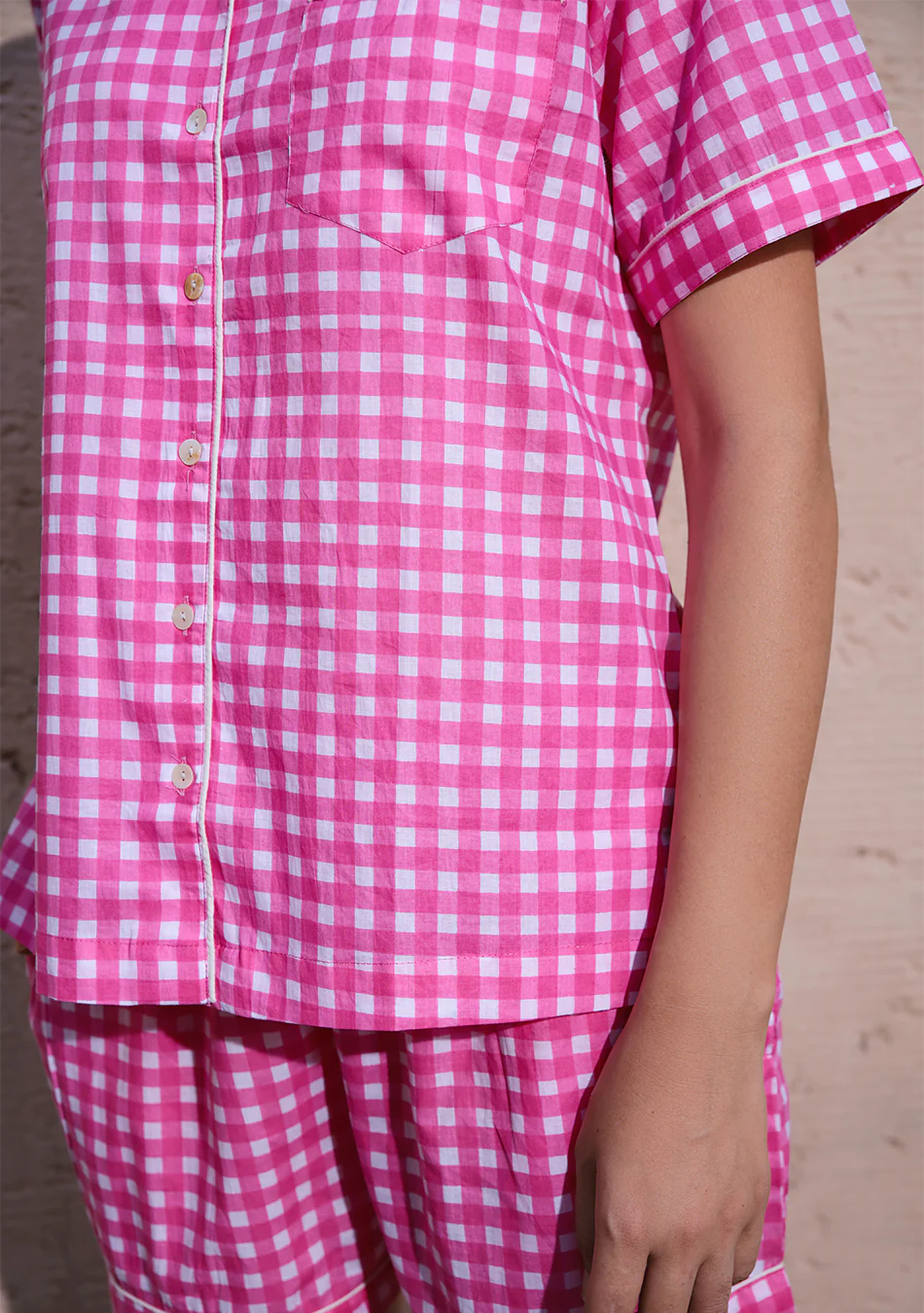 Rosy Grid Night Suit - Image 6