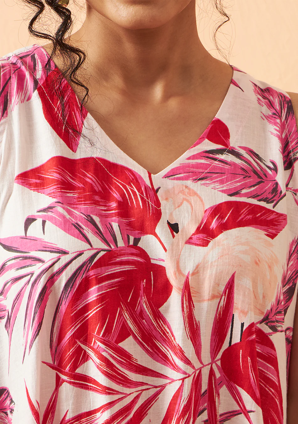 Coral Canopy Maxi Dress - Image 5