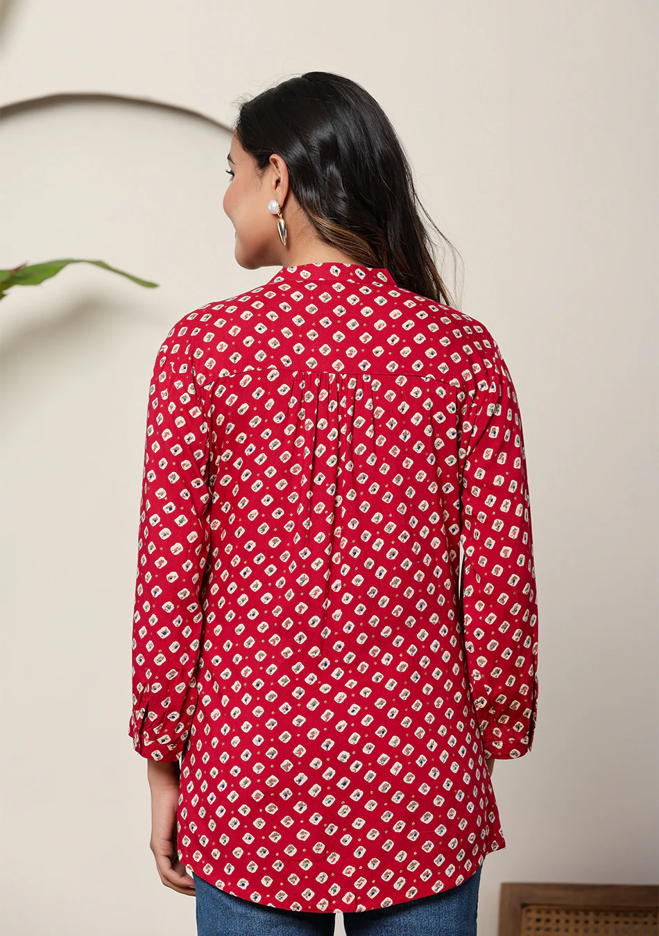 Ruby Diamond Pleated Top - Image 6