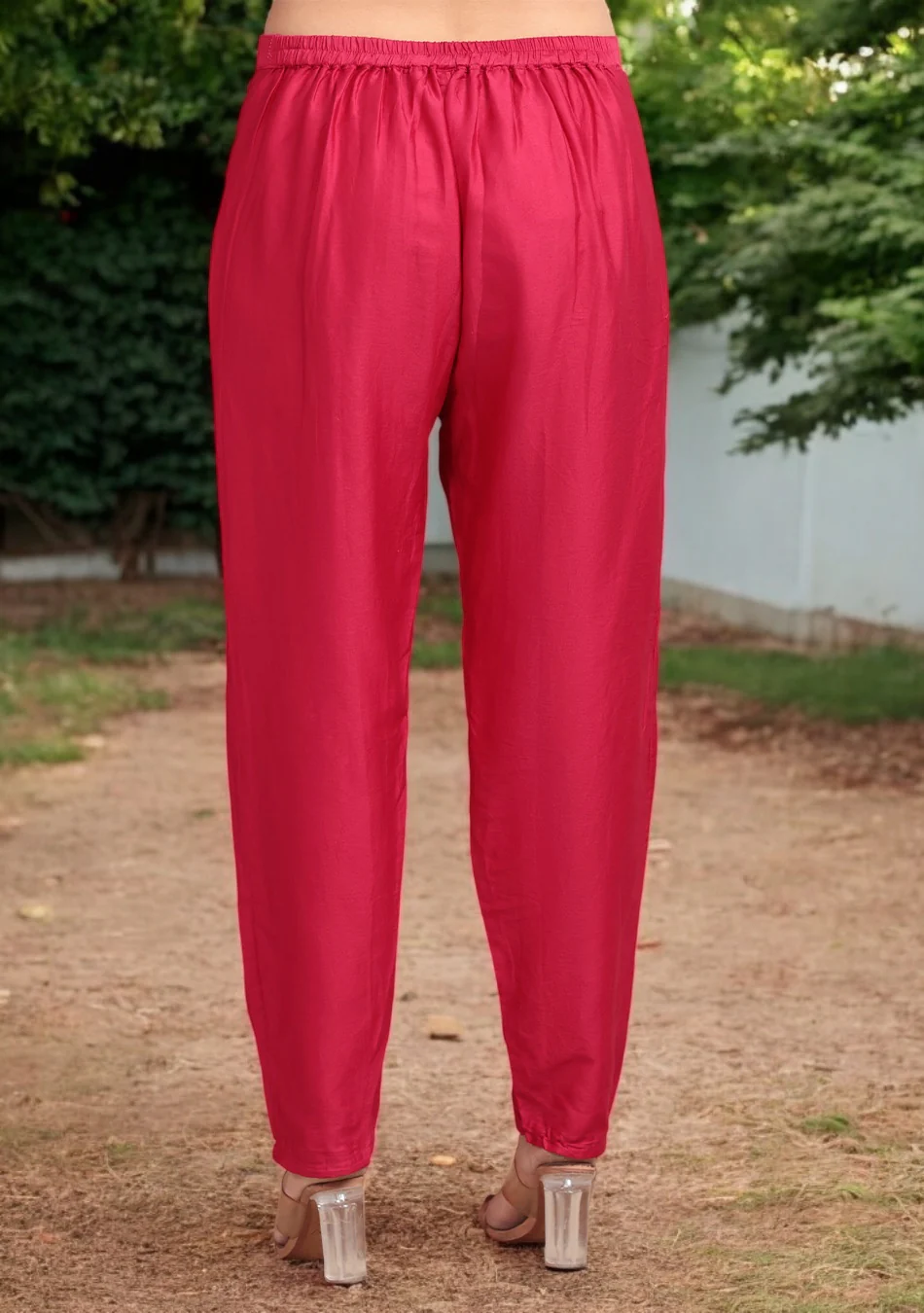 Ruby Glow Chanderi Dabka Suit Set - Image 8