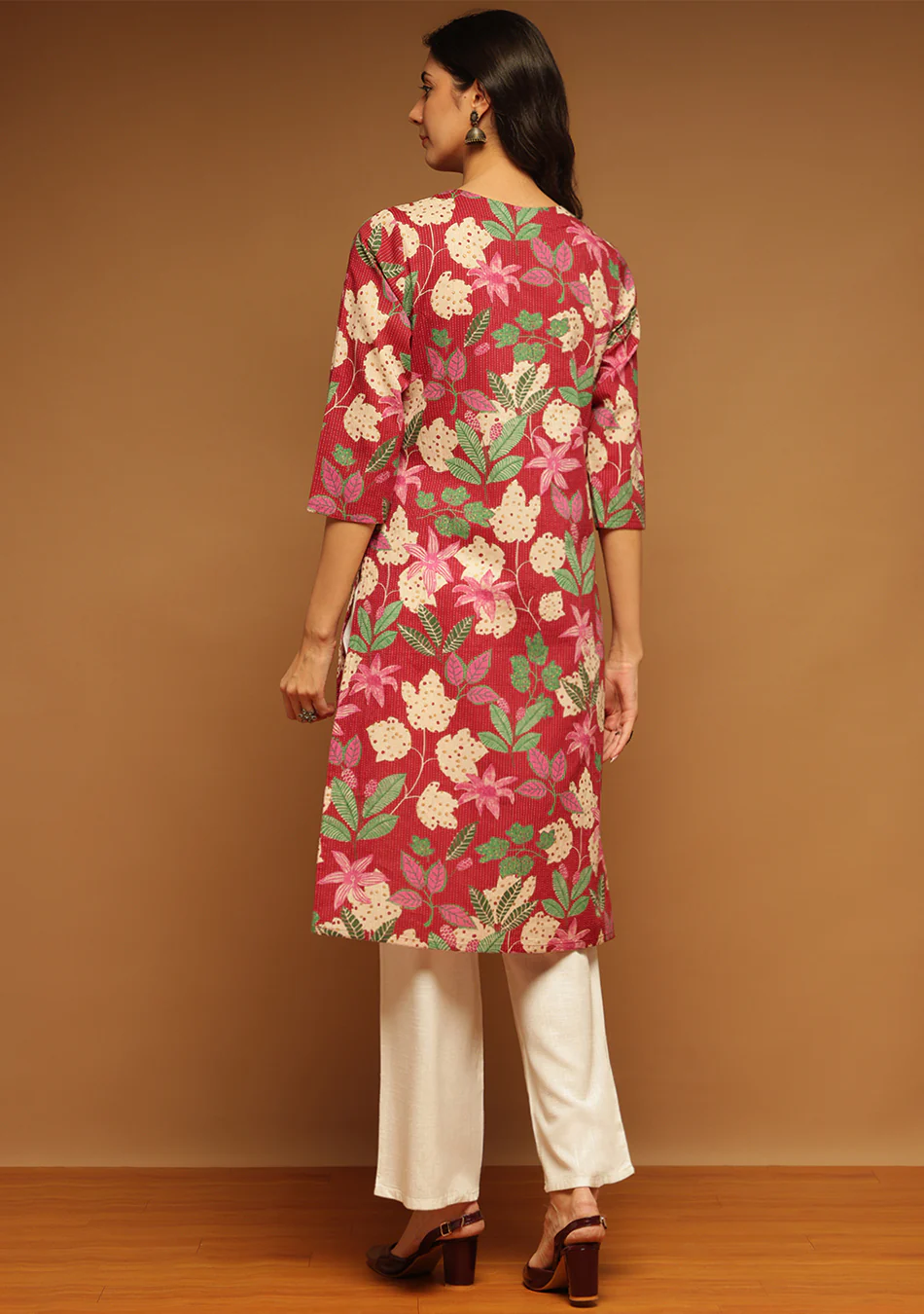 Ruby Petal Charm Kurta - Image 6