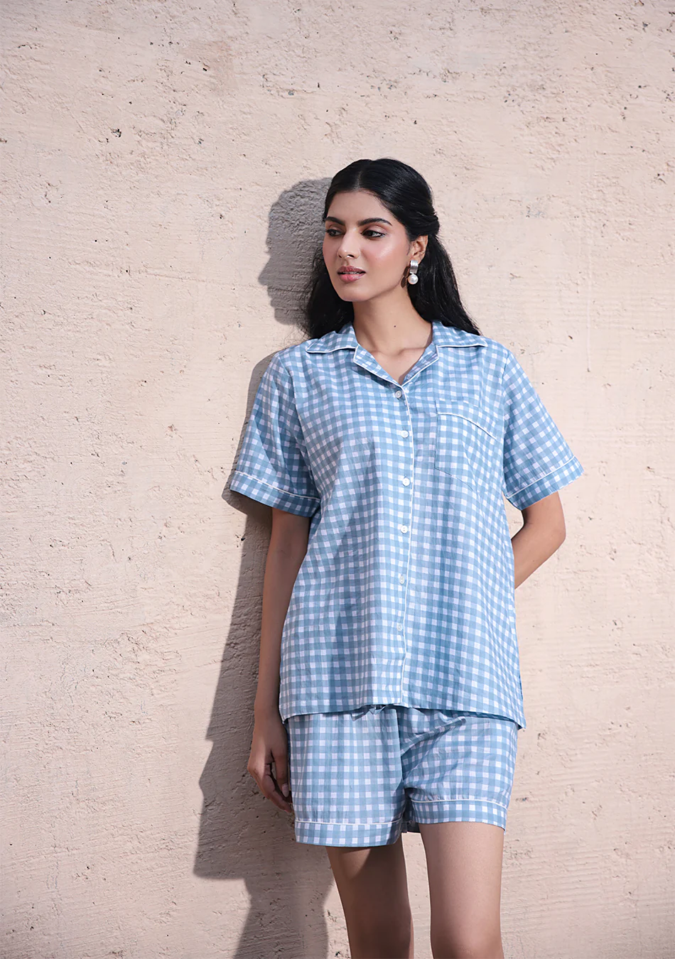 Sky Grid Night Suit - Image 3