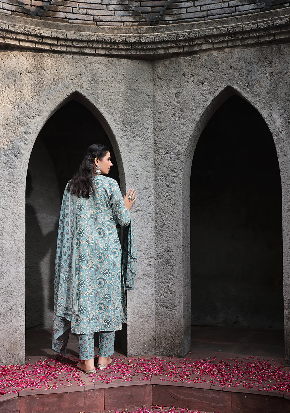 Sage Bloom Printed Suit Set - Image 3