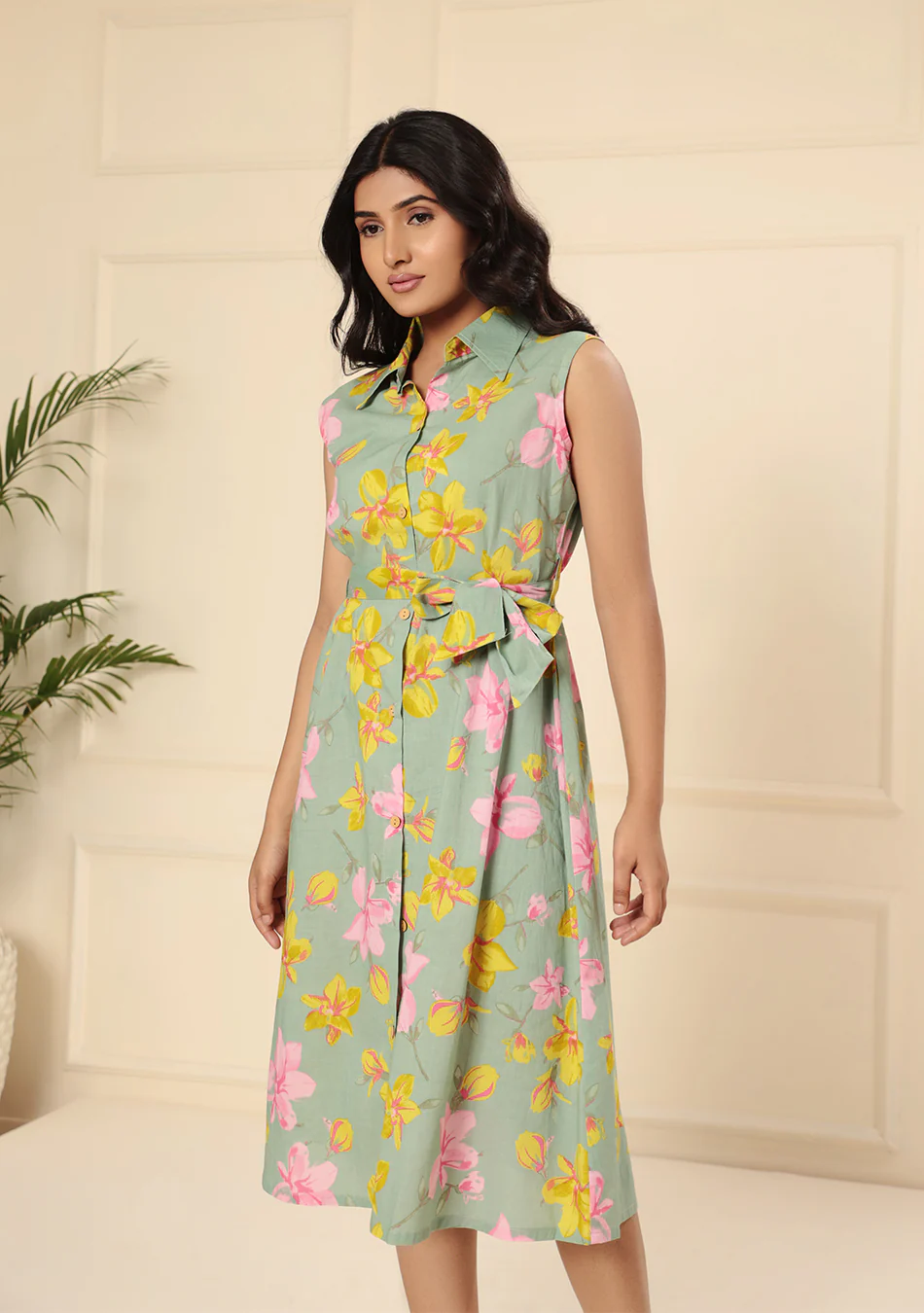 Aravalii Sage Garden Bloom Midi Dress - Image 10