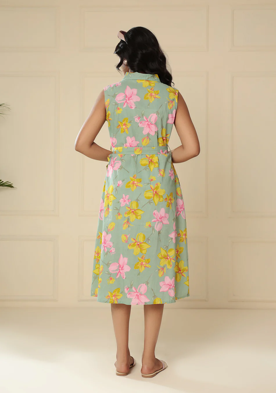 Aravalii Sage Garden Bloom Midi Dress - Image 11
