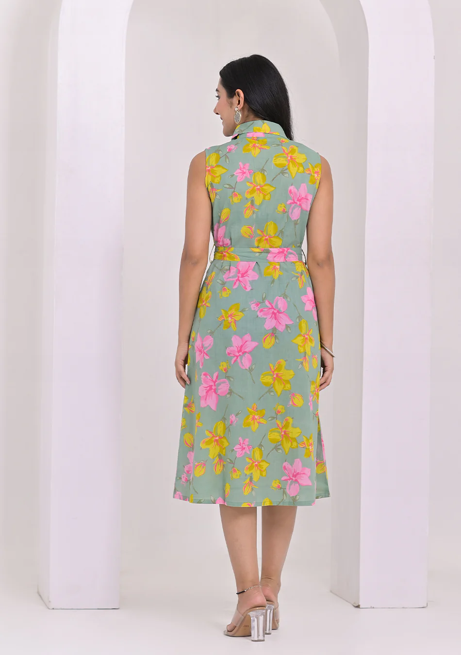 Aravalii Sage Garden Bloom Midi Dress - Image 5